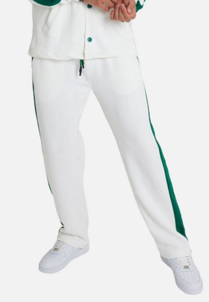 OSSY HOMER Jogginghose Jogger Jogginghose Stripe mit Streifen Hose Weiß von OSSY HOMER