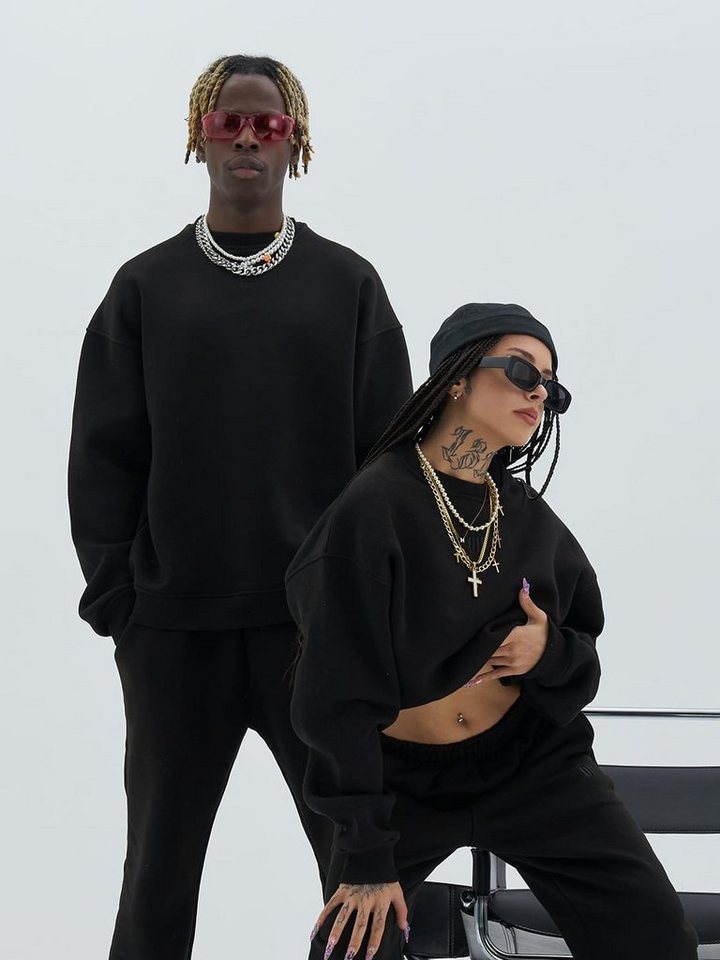 COFI Casuals Longsweatshirt Sweater Basic Cotton Unisex Sweatshirt Pullover Hoodie von COFI Casuals