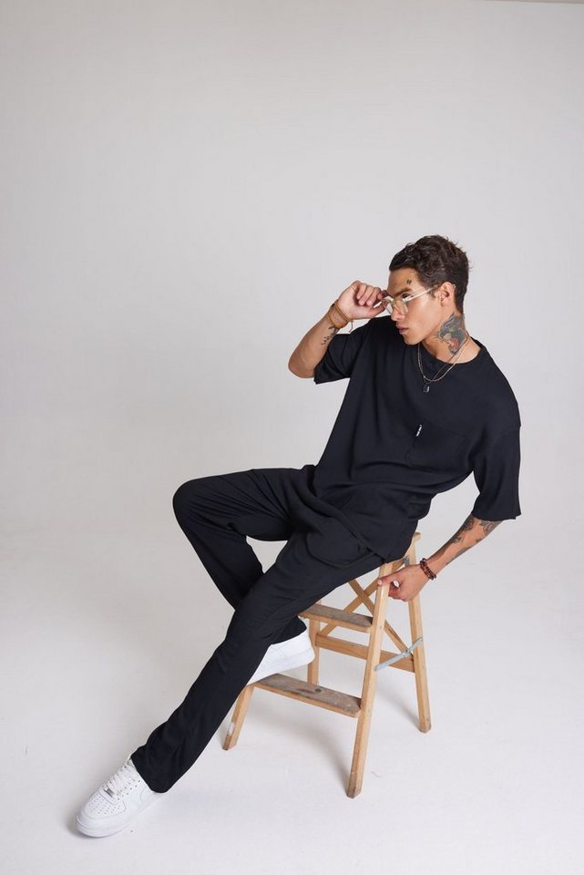 OSSY HOMER Sportanzug Herren Sportanzug Freizeit Hose T-Shirt Freizeitanzug Oversize von OSSY HOMER