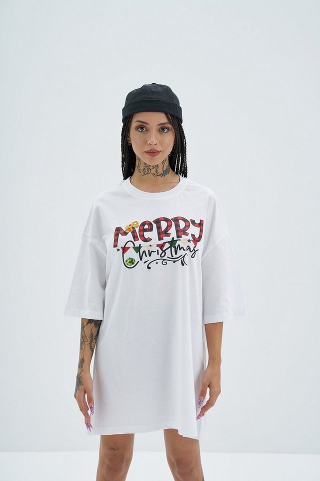 OSSY HOMER T-Shirt Ossy Homer 100% Baumwolle Weihnachten T-Shirt Merry Christmas Unisex von OSSY HOMER