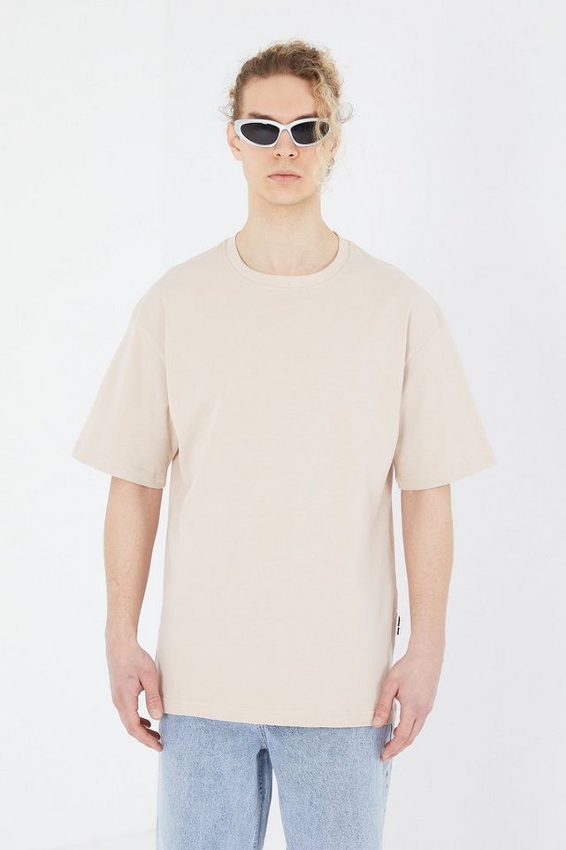 COFI Casuals T-Shirt einfarbiges Basic Oversized T-Shirt mit 320 GSM Baumwolle von COFI Casuals