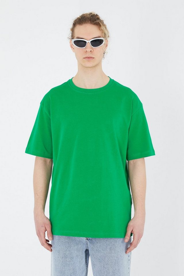 COFI Casuals T-Shirt einfarbiges Basic Oversized T-Shirt mit 320 GSM Baumwolle von COFI Casuals