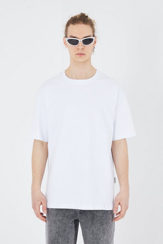 COFI Casuals T-Shirt einfarbiges Basic Oversized T-Shirt mit 320 GSM Baumwolle von COFI Casuals