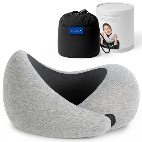 Ostrichpillow Go Neck Pillow - Reisekissen mit Memory Foam, 360º Ergonomisches Design, Asymmetrische Seiten, Reisetasche Inklusive, Waschbarer Modal-Bezug Ostrichpillow Go Neck Pillow - Reisekissen mit Memory Foam, 360º Ergonomisches Design, Asymmetrische Seiten, Reisetasche Inklusive, Waschbarer Modal-Bezug von OSTRICH PILLOW