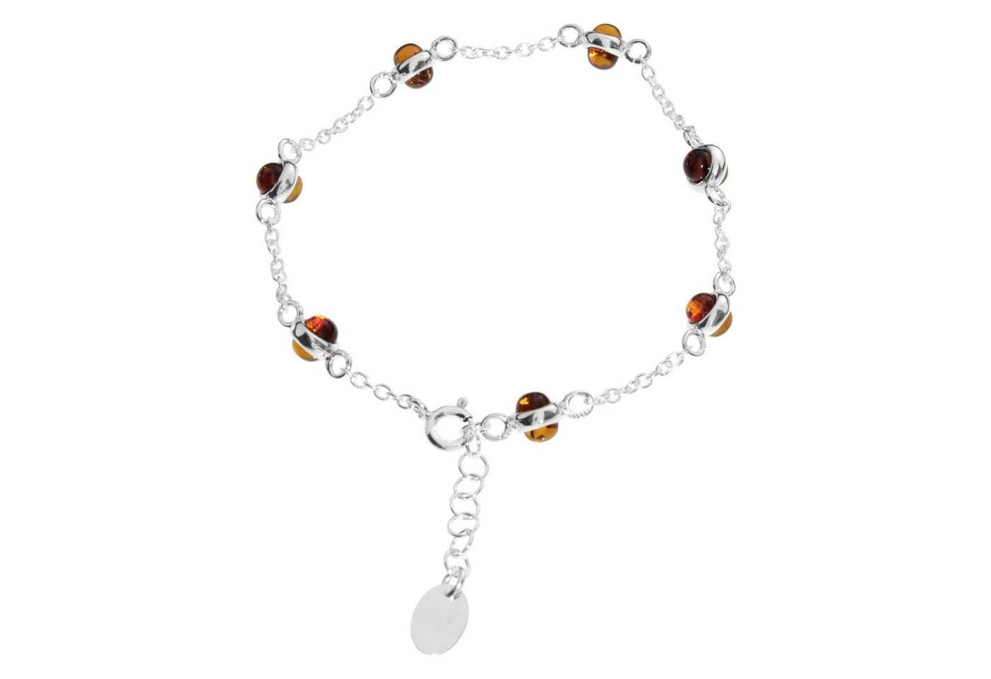 OSTSEE-SCHMUCK Armband - Adelina klein - Silber 925/000 - Bernstein (1-tlg) von OSTSEE-SCHMUCK