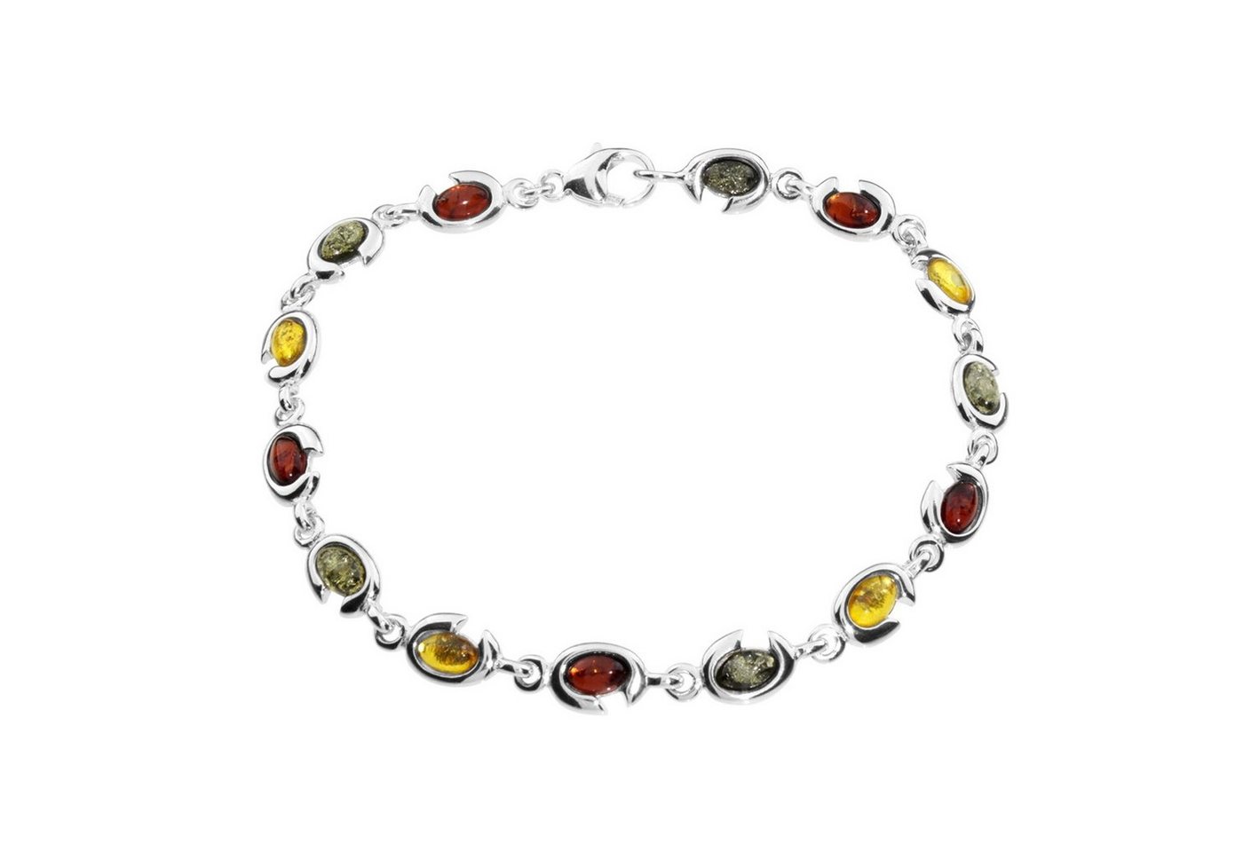 OSTSEE-SCHMUCK Armband - Tabea - Silber 925/000 - Bernstein (1-tlg) von OSTSEE-SCHMUCK