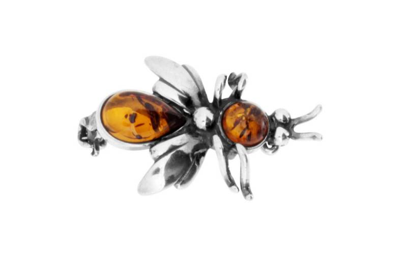 OSTSEE-SCHMUCK Brosche Ostsee-Schmuck Brosche Fliege Brosche Fliege von OSTSEE-SCHMUCK