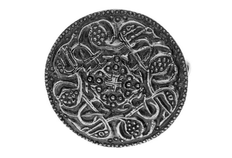 OSTSEE-SCHMUCK Brosche Ostsee-Schmuck Brosche Hiddensee 26 mm rund von OSTSEE-SCHMUCK