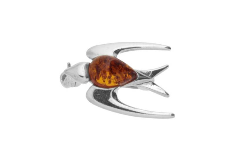 OSTSEE-SCHMUCK Brosche Ostsee-Schmuck Brosche Schwalbe Brosche Schwalbe von OSTSEE-SCHMUCK