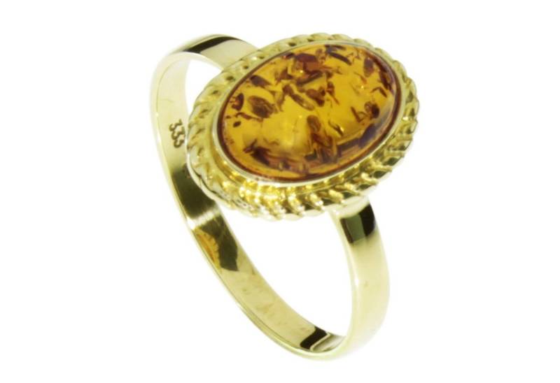 OSTSEE-SCHMUCK Goldring - Julie - Gold 333/000 - Bernstein (1-tlg) von OSTSEE-SCHMUCK