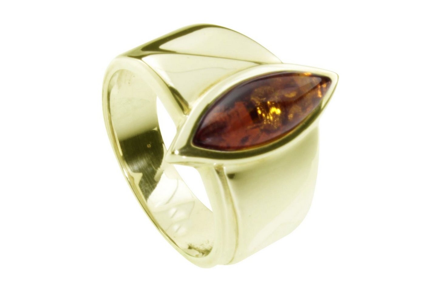 OSTSEE-SCHMUCK Goldring - Ranva - Gold 333/000 - Bernstein (1-tlg) von OSTSEE-SCHMUCK