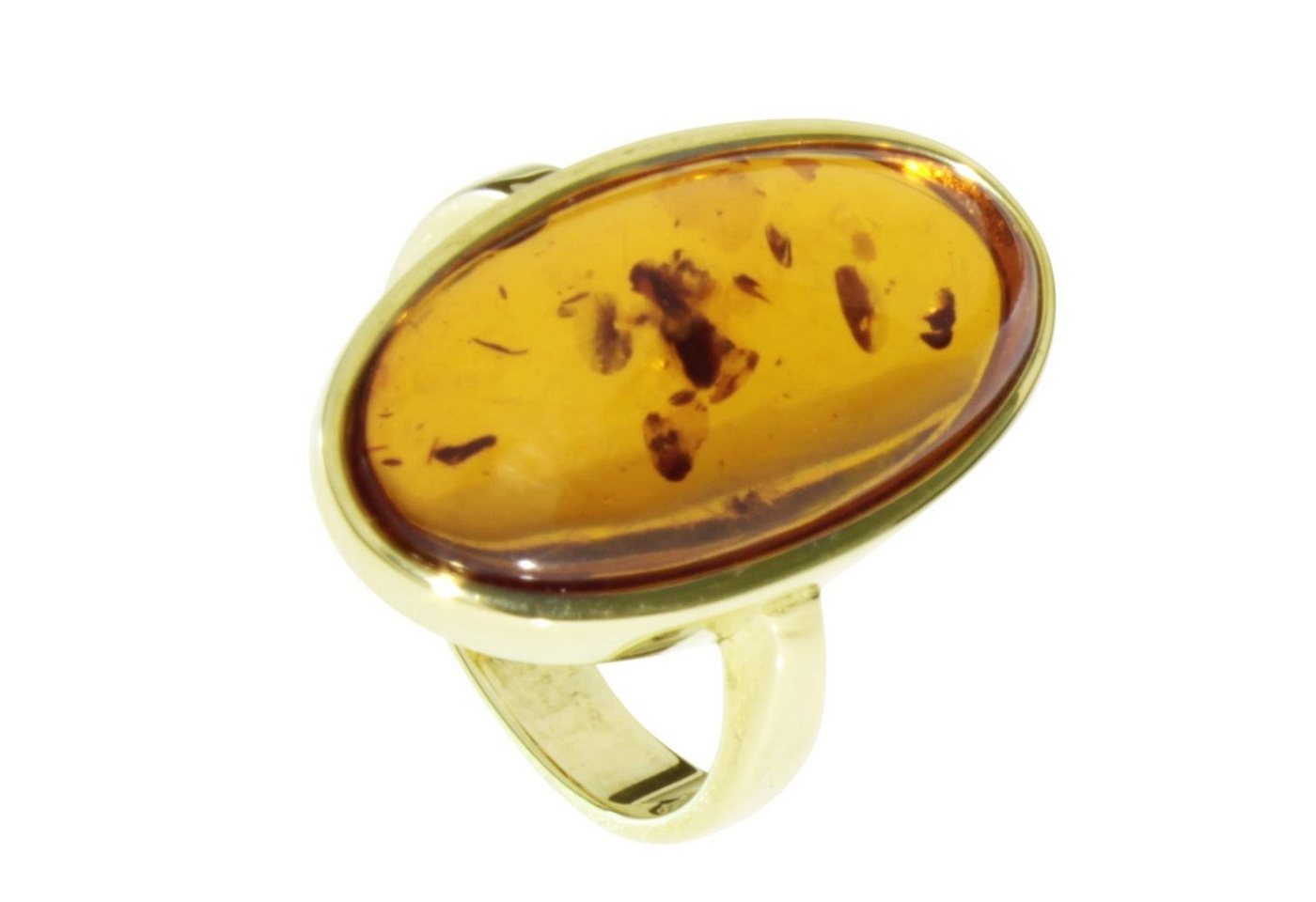 OSTSEE-SCHMUCK Goldring - Wibke - Gold 333/000 - Bernstein (1-tlg) von OSTSEE-SCHMUCK