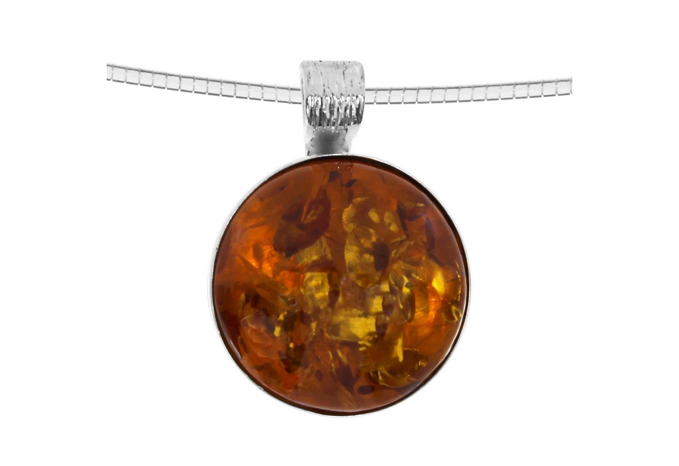 OSTSEE-SCHMUCK Halsreif Ostsee-Schmuck Halsreif mit Anhänger Classic 19 mm (2-tlg) von OSTSEE-SCHMUCK