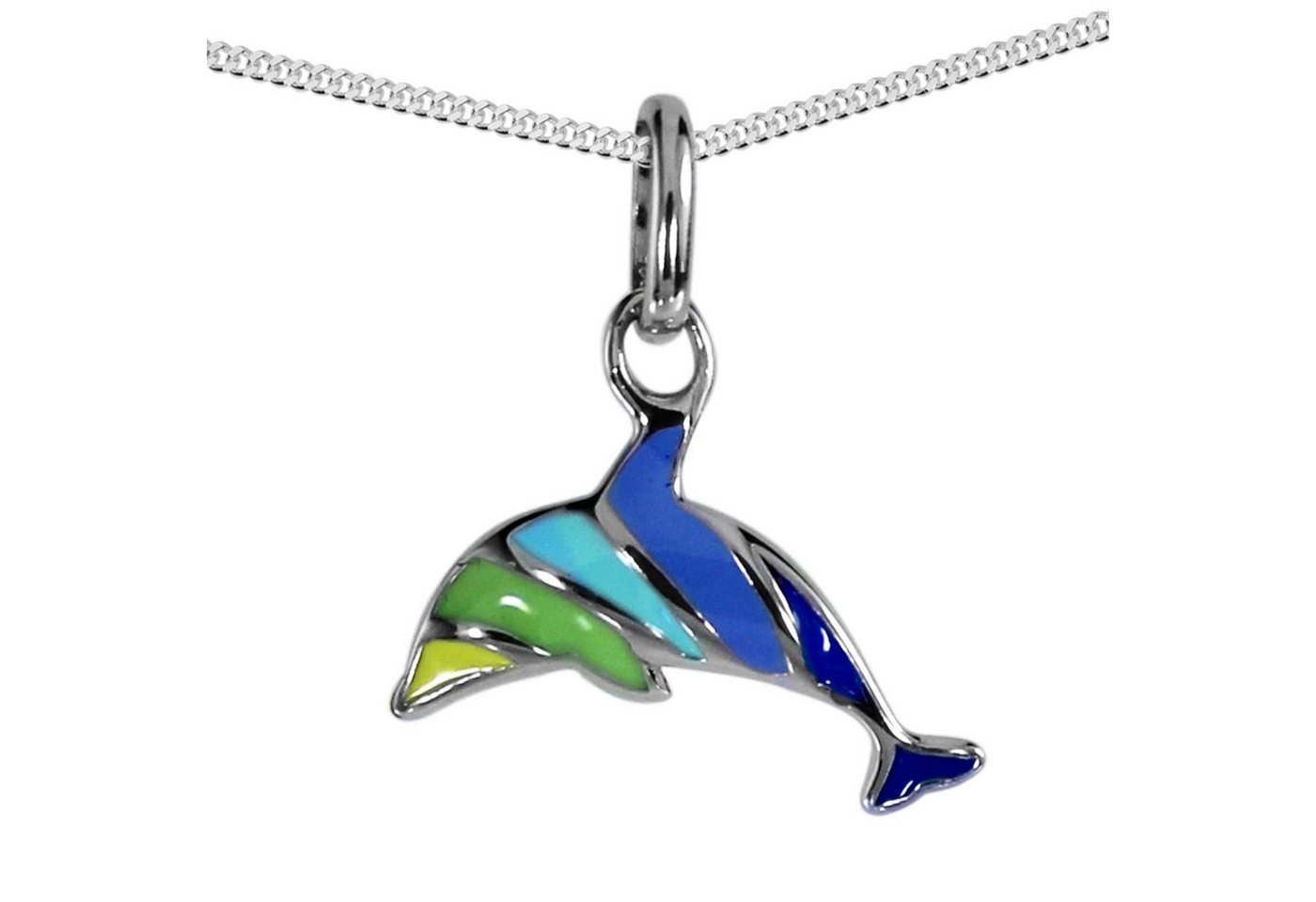 OSTSEE-SCHMUCK Kette mit Anhänger - Delfin - Silber 925/000 -, (2-tlg) von OSTSEE-SCHMUCK