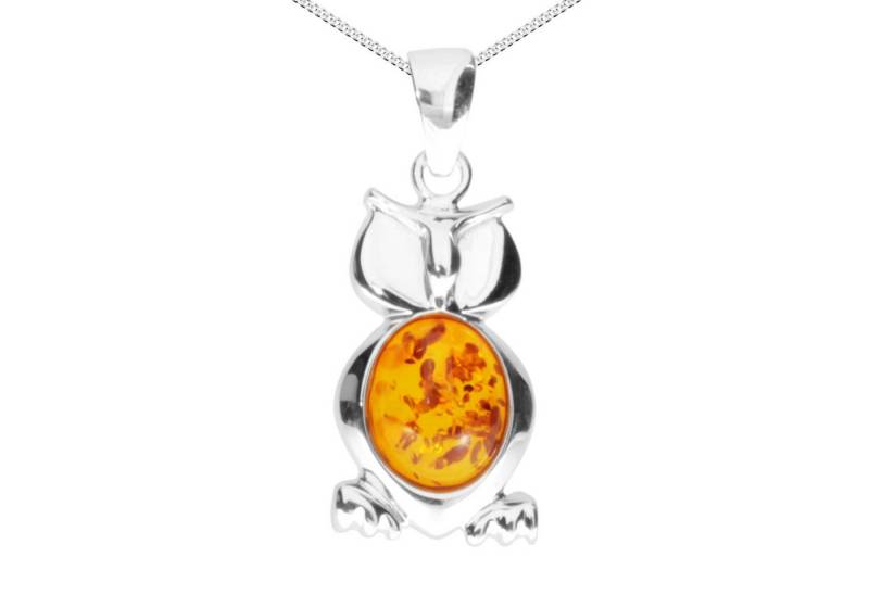 OSTSEE-SCHMUCK Kette mit Anhänger Ostsee-Schmuck Kette mit Anhänger Eule Kette mit Anhänger Eule (2-tlg) von OSTSEE-SCHMUCK