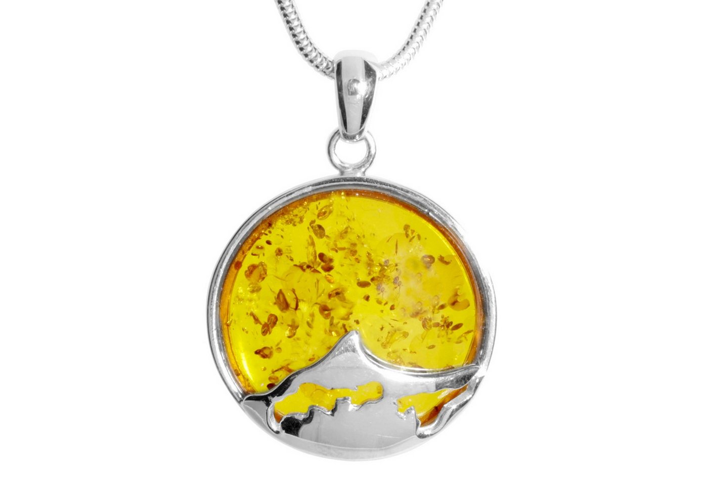 OSTSEE-SCHMUCK Kette mit Anhänger Ostsee-Schmuck Kette mit Anhänger Fischland-Darß-Zingst 25 mm (2-tlg) von OSTSEE-SCHMUCK