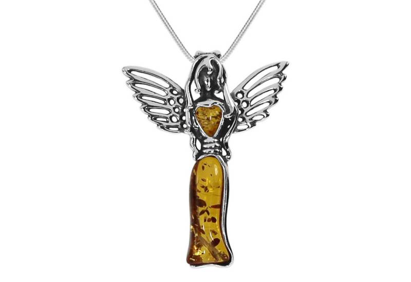 OSTSEE-SCHMUCK Kette mit Anhänger Ostsee-Schmuck Kette mit Anhänger Gleiter-Engel 40 mm (2-tlg) von OSTSEE-SCHMUCK