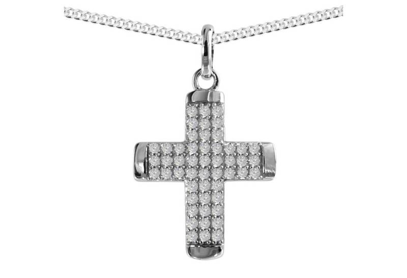 OSTSEE-SCHMUCK Kette mit Anhänger Ostsee-Schmuck Kette mit Anhänger Kreuz 17 x 14 mm (2-tlg) von OSTSEE-SCHMUCK