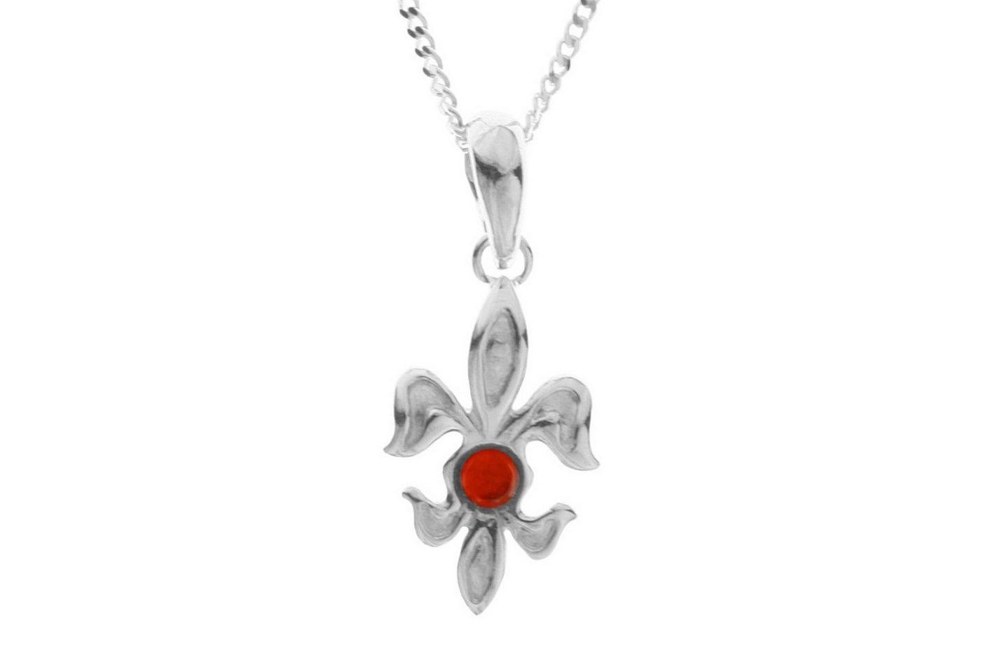 OSTSEE-SCHMUCK Kette mit Anhänger Ostsee-Schmuck Kette mit Anhänger Lilie Kette mit Anhänger Lilie (2-tlg) von OSTSEE-SCHMUCK