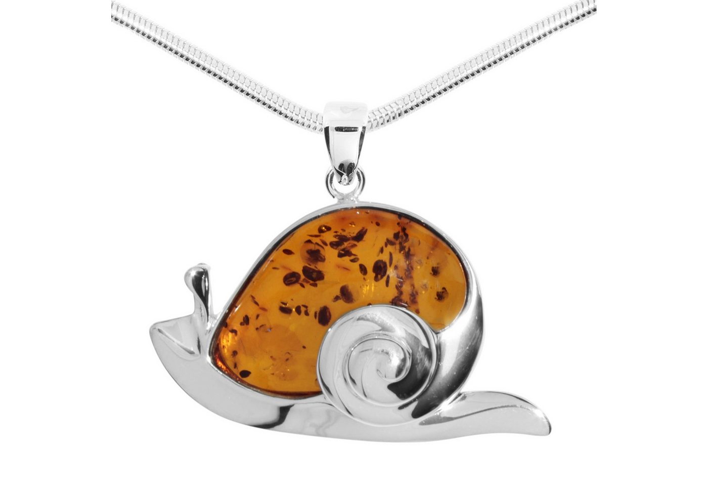 OSTSEE-SCHMUCK Kette mit Anhänger Ostsee-Schmuck Kette mit Anhänger Schnecke (2-tlg) von OSTSEE-SCHMUCK