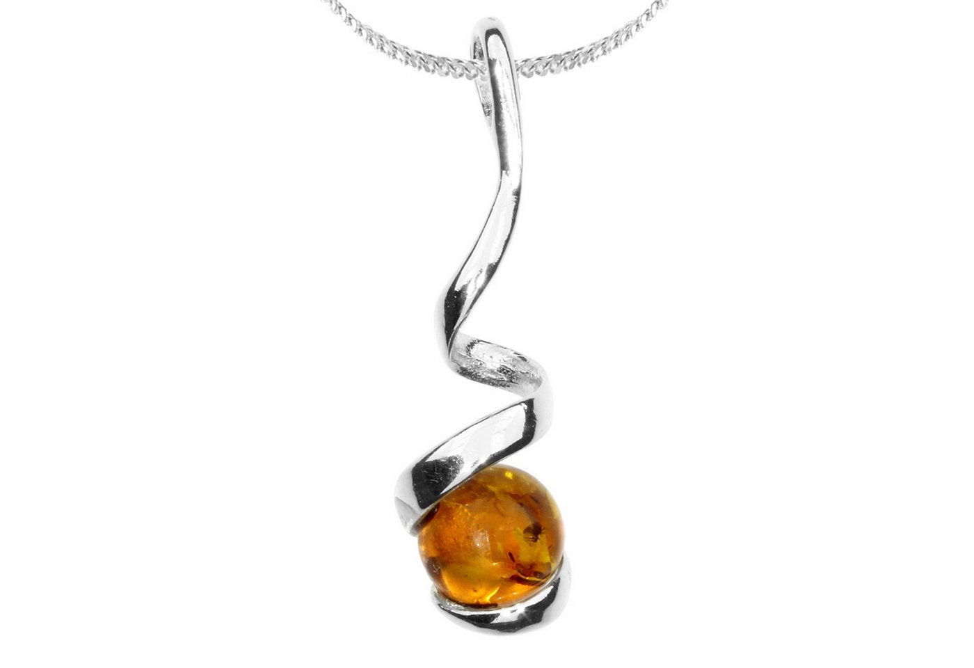 OSTSEE-SCHMUCK Kette mit Anhänger Ostsee-Schmuck Kette mit Anhänger Spirale (2-tlg) von OSTSEE-SCHMUCK