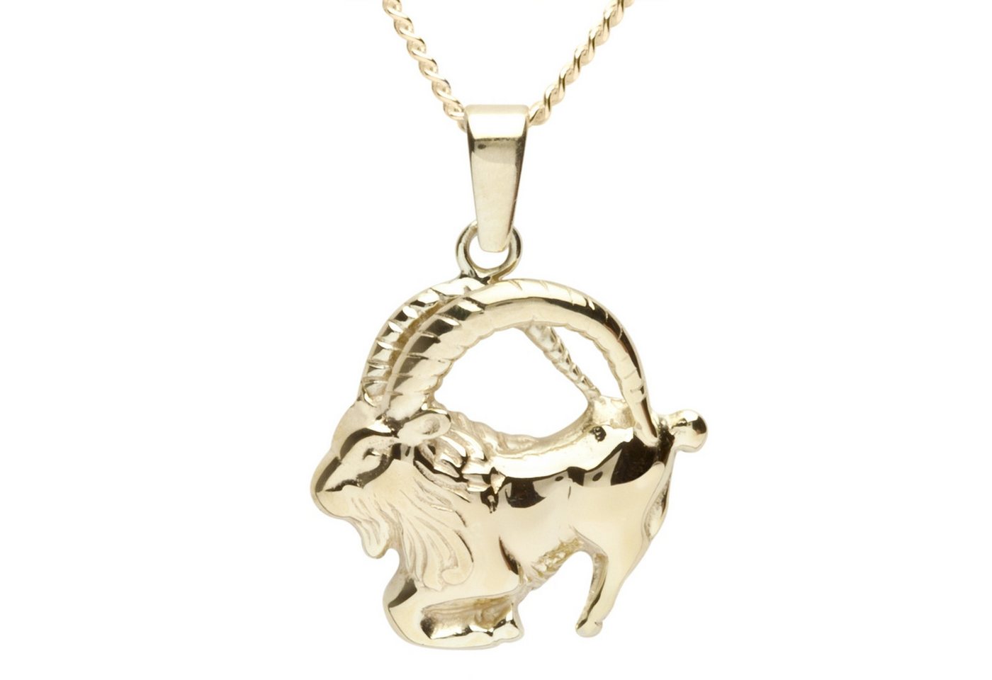 OSTSEE-SCHMUCK Kette mit Anhänger Ostsee-Schmuck Kette mit Anhänger Tierkreiszeichen Steinbock (2-tlg) von OSTSEE-SCHMUCK