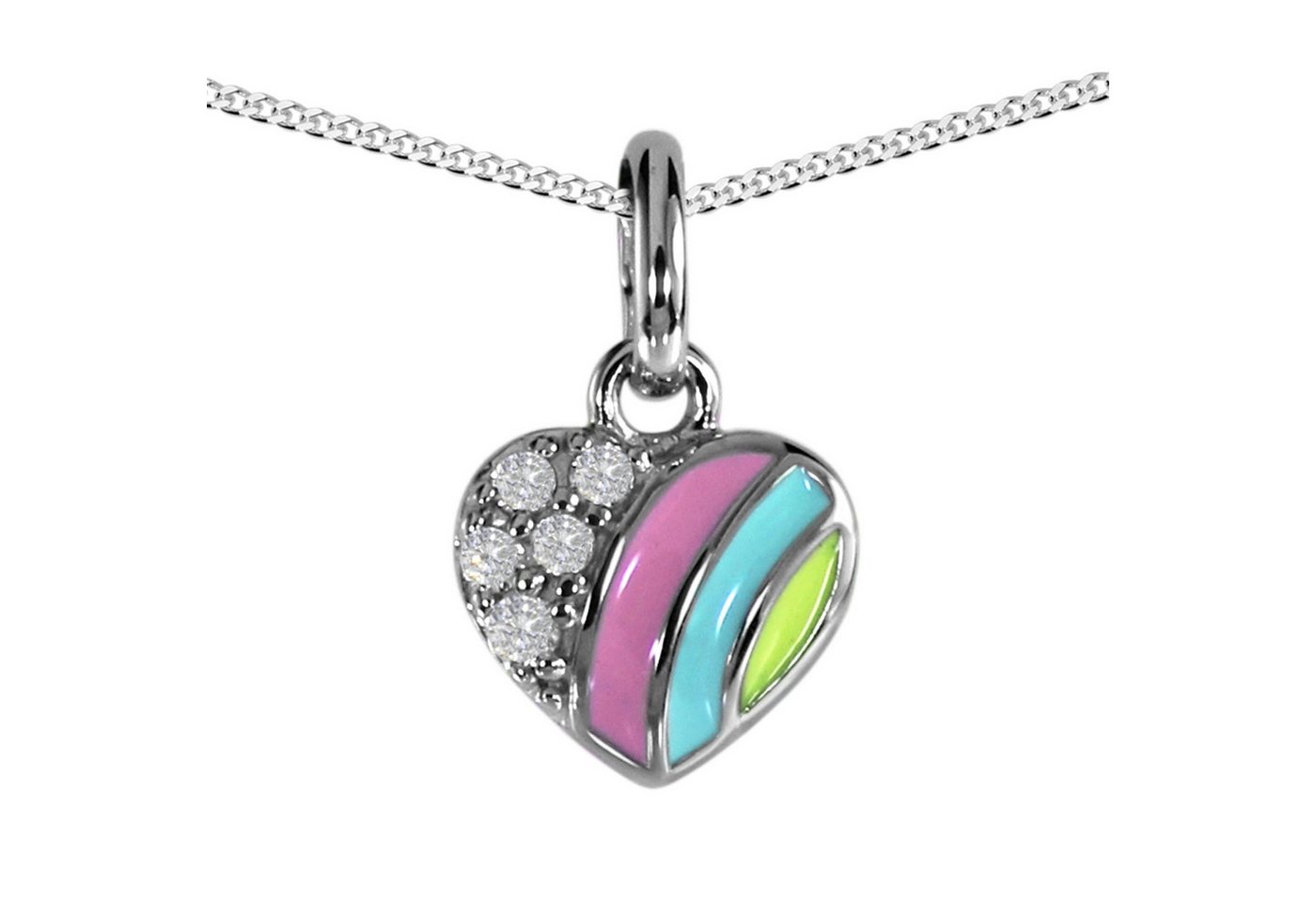 OSTSEE-SCHMUCK Kette mit Anhänger Ostsee-Schmuck Kette mit Anhänger kleines Herz (2-tlg) von OSTSEE-SCHMUCK