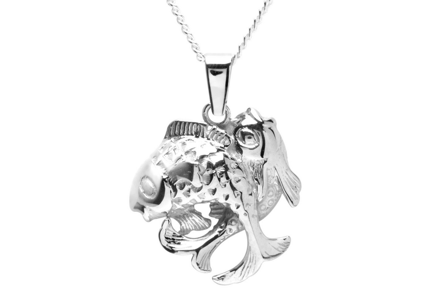 OSTSEE-SCHMUCK Kette mit Anhänger - Tierkreiszeichen Fische - Silber 925/000 -, (2-tlg) von OSTSEE-SCHMUCK