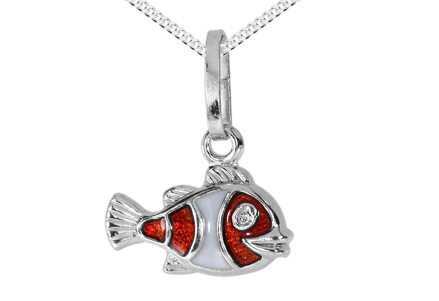 OSTSEE-SCHMUCK Kette mit Anhänger - kleiner Fisch - Silber 925/000 -, (2-tlg) von OSTSEE-SCHMUCK