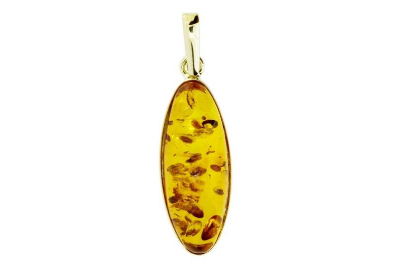 OSTSEE-SCHMUCK Kettenanhänger - Classic 26x10 - Gold 333/000 - Bernstein (1-tlg) von OSTSEE-SCHMUCK