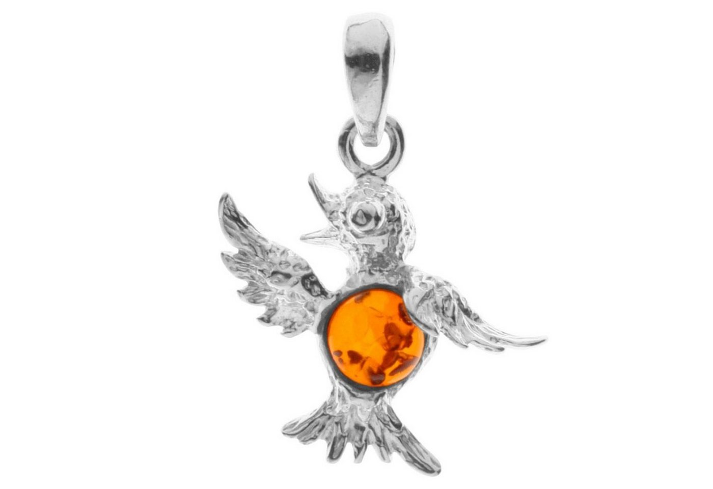 OSTSEE-SCHMUCK Kettenanhänger - Kolibri - Silber 925/000 - Bernstein (1-tlg) von OSTSEE-SCHMUCK