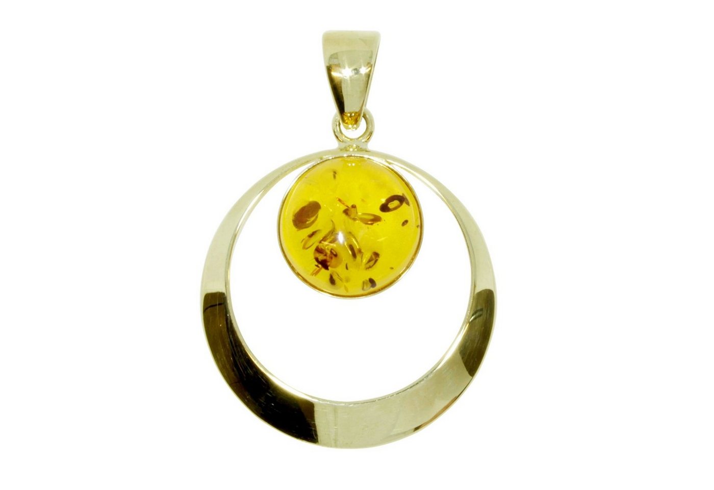 OSTSEE-SCHMUCK Kettenanhänger - Lenka - Gold 333/000 - Bernstein (1-tlg) von OSTSEE-SCHMUCK