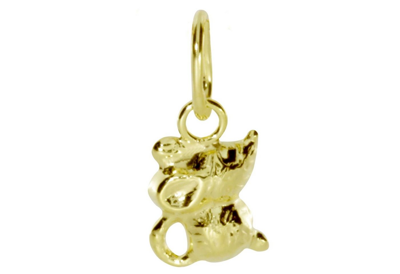 OSTSEE-SCHMUCK Kettenanhänger - Mäuschen - Gold 333/000 -, (1-tlg) von OSTSEE-SCHMUCK