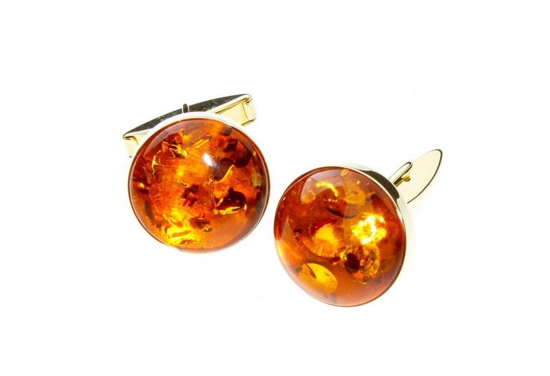 OSTSEE-SCHMUCK Manschettenknöpfe Ostsee-Schmuck Manschettenknöpfe Classic 19 mm rund (2-Paar) von OSTSEE-SCHMUCK