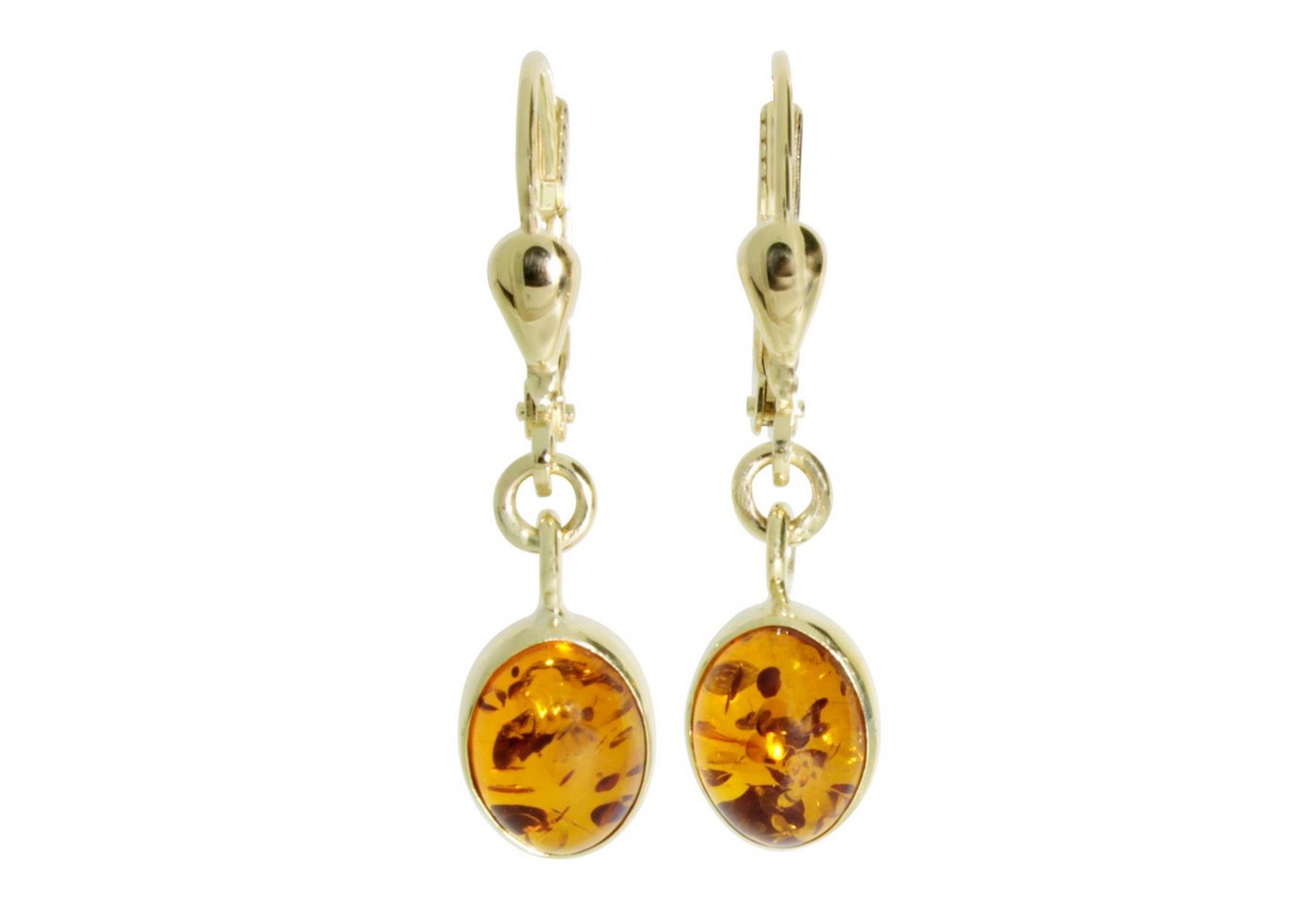 OSTSEE-SCHMUCK Paar Ohrhänger Ostsee-Schmuck Ohrhänger Classic 8 x 6 mm (2-tlg) von OSTSEE-SCHMUCK
