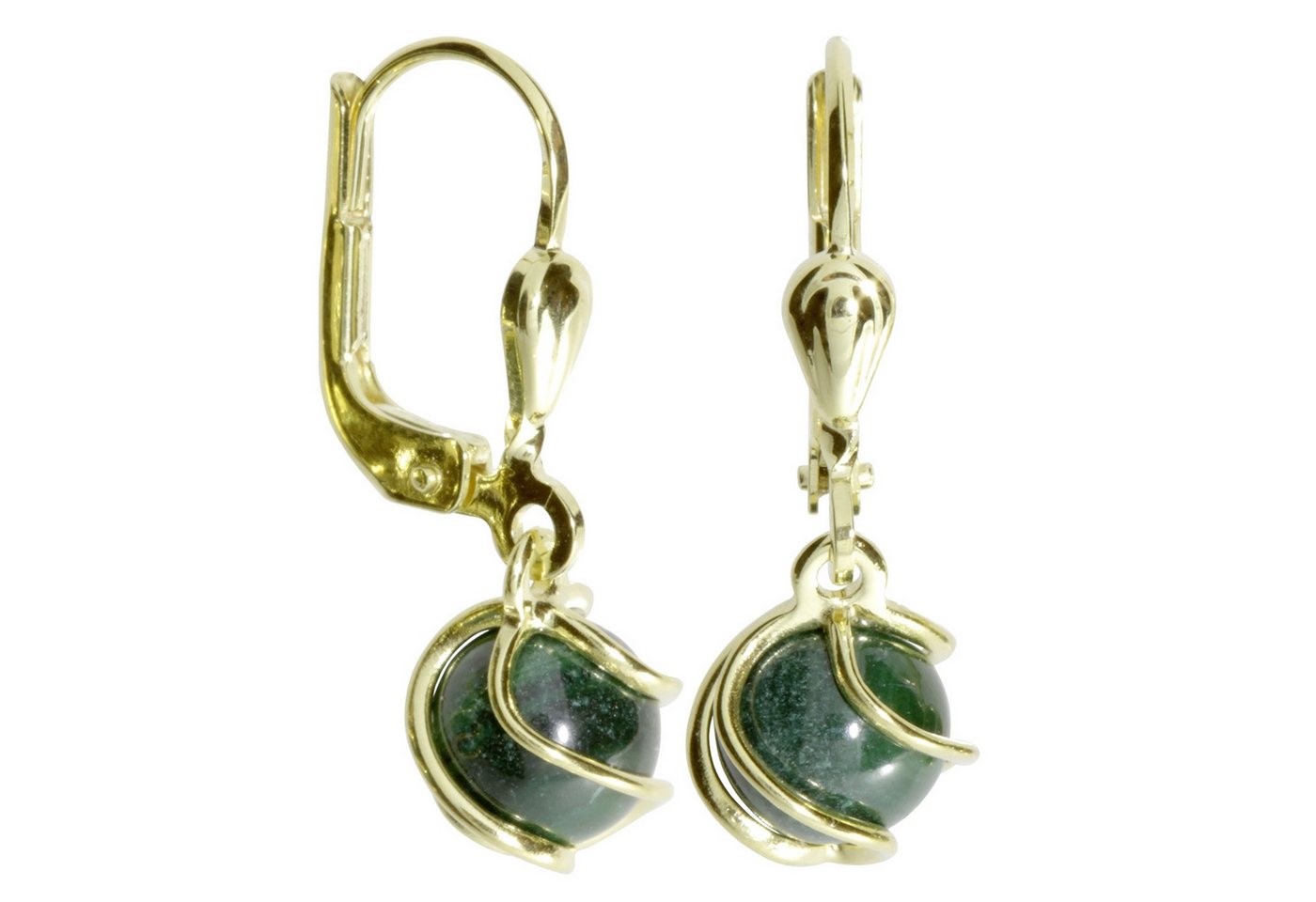 OSTSEE-SCHMUCK Paar Ohrhänger Ostsee-Schmuck Ohrhänger Goldkäfig Ohrhänger Goldkäfig (2-tlg) von OSTSEE-SCHMUCK