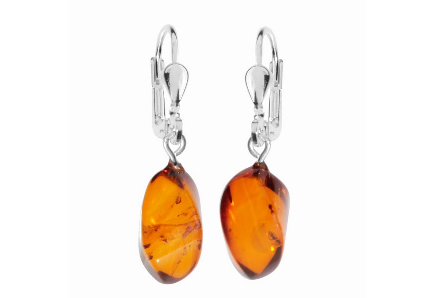 OSTSEE-SCHMUCK Paar Ohrhänger Ostsee-Schmuck Ohrhänger Klassisch 15x6 mm (2-tlg) von OSTSEE-SCHMUCK