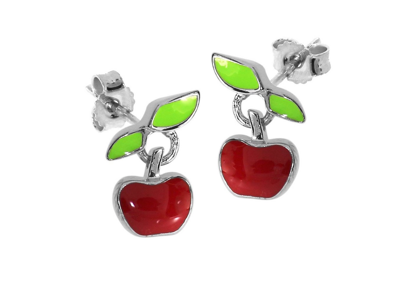 OSTSEE-SCHMUCK Paar Ohrstecker - Apfel - Silber 925/000 -, (2-tlg) von OSTSEE-SCHMUCK