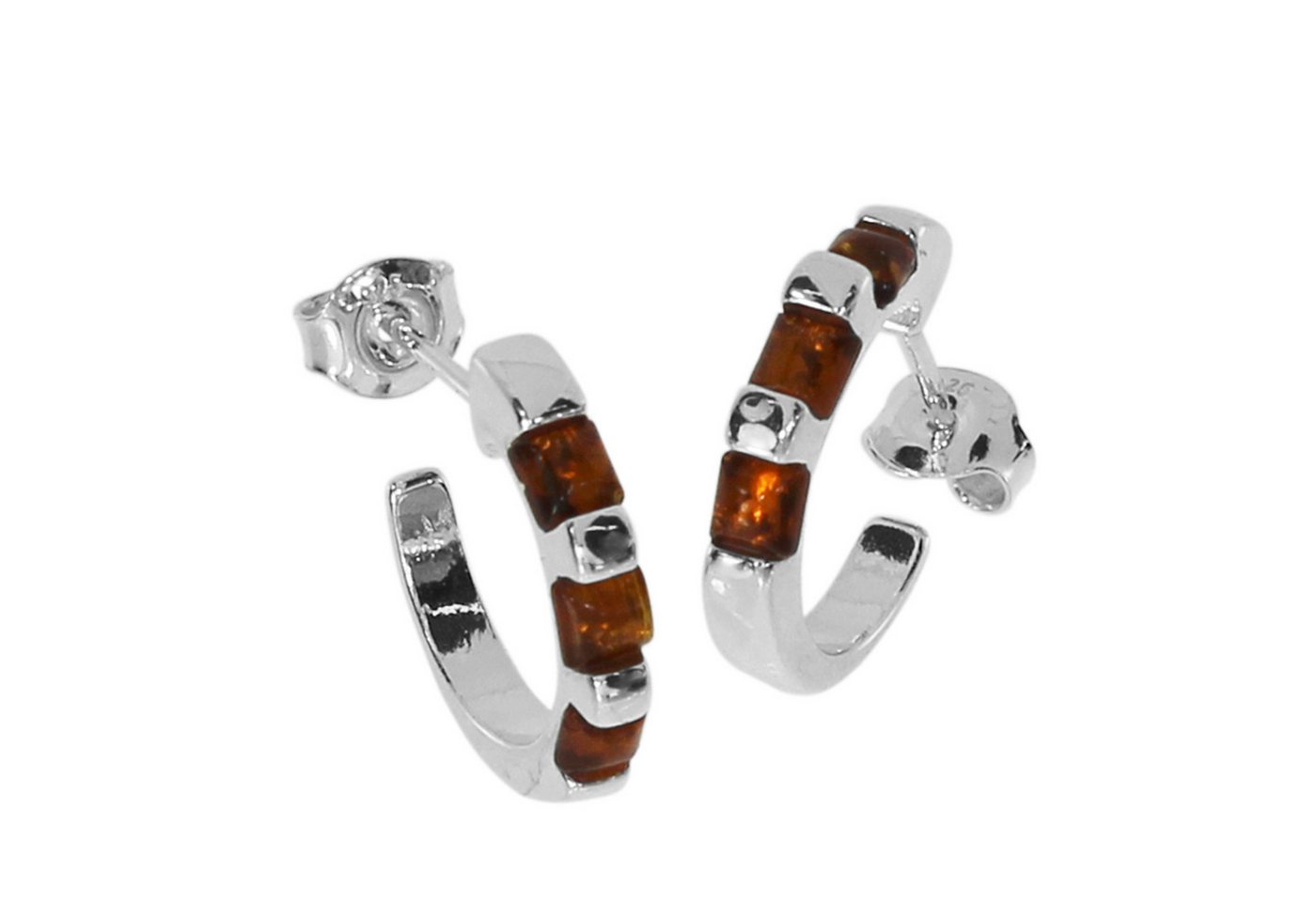OSTSEE-SCHMUCK Paar Ohrstecker Ostsee-Schmuck Halbcreole Suzette Halbcreole Suzette (2-tlg) von OSTSEE-SCHMUCK