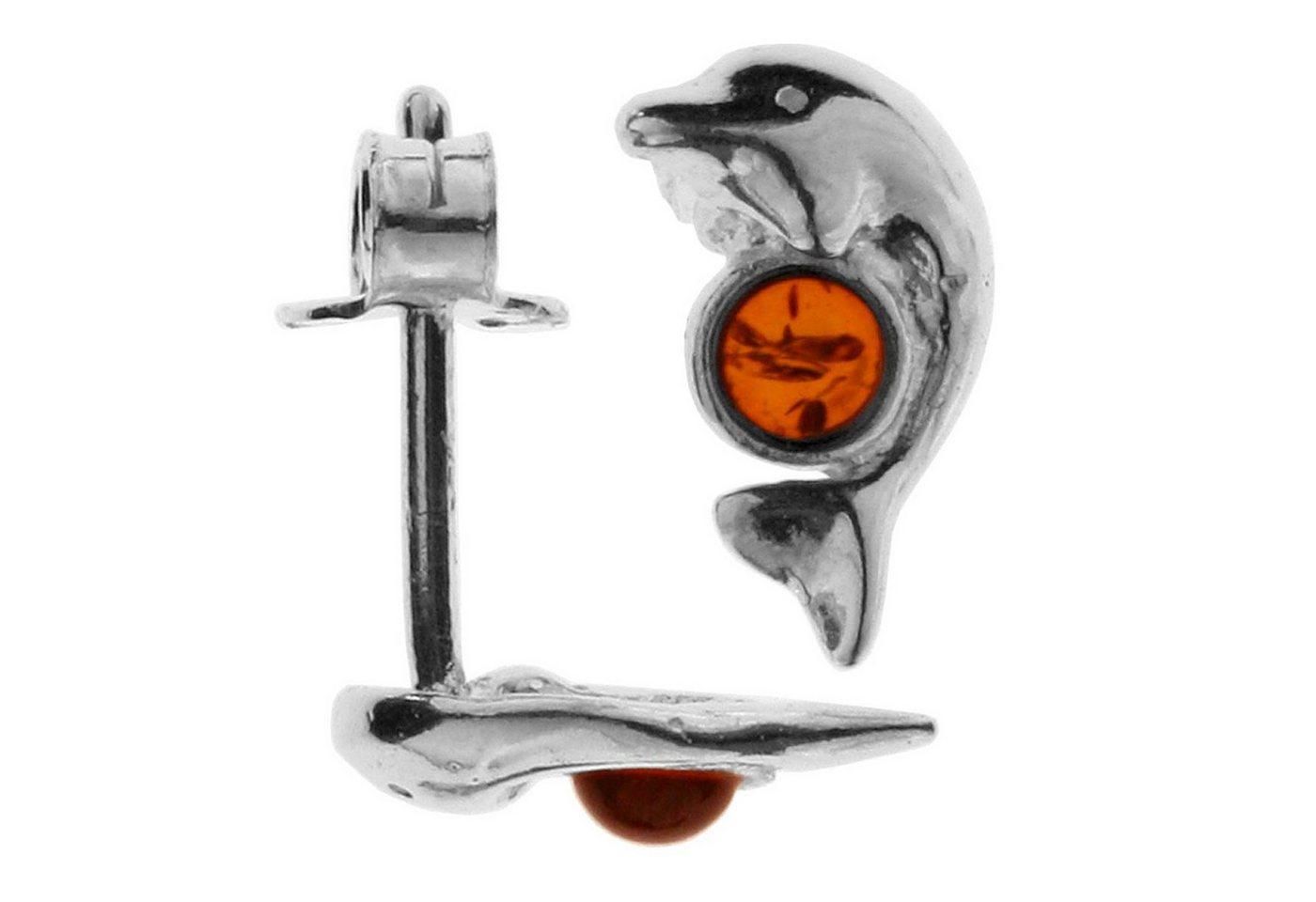 OSTSEE-SCHMUCK Paar Ohrstecker Ostsee-Schmuck Ohrstecker Delphin Ohrstecker Delphin (2-tlg) von OSTSEE-SCHMUCK
