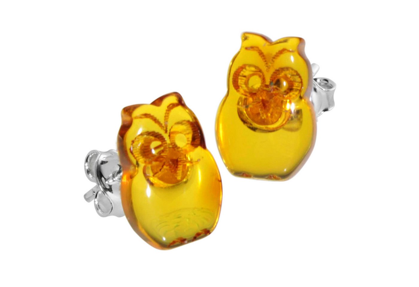 OSTSEE-SCHMUCK Paar Ohrstecker Ostsee-Schmuck Ohrstecker Eule Ohrstecker Eule (2-tlg) von OSTSEE-SCHMUCK