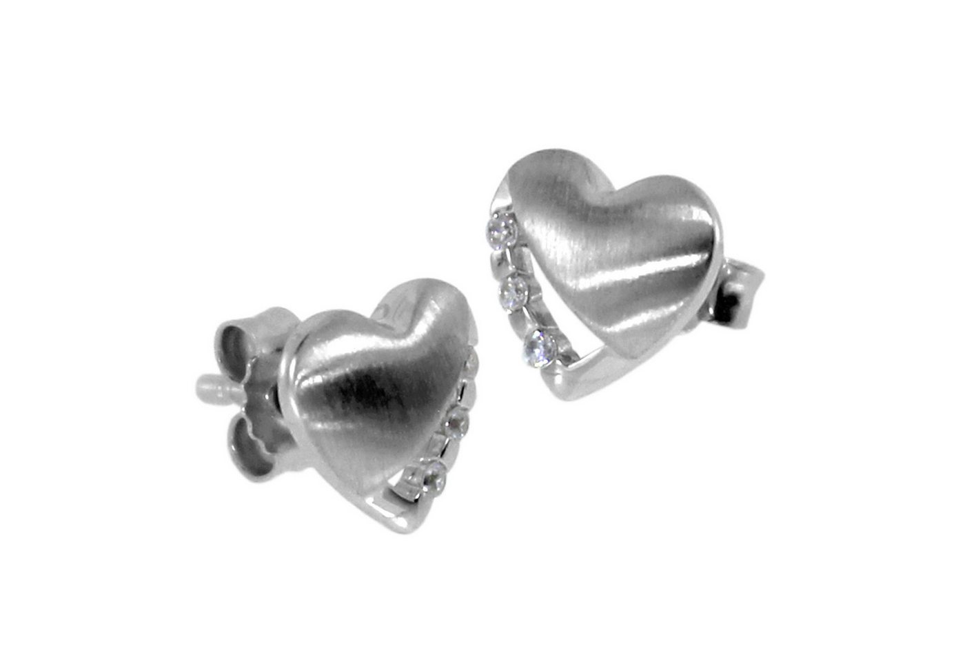 OSTSEE-SCHMUCK Paar Ohrstecker Ostsee-Schmuck Ohrstecker Herz 8 mm Ohrstecker Herz 8 mm (2-tlg) von OSTSEE-SCHMUCK