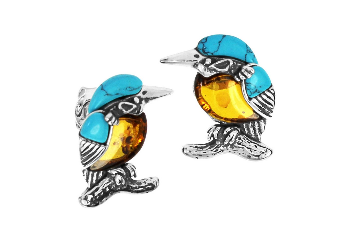 OSTSEE-SCHMUCK Paar Ohrstecker Ostsee-Schmuck Ohrstecker Vogel Ohrstecker Vogel (2-tlg) von OSTSEE-SCHMUCK