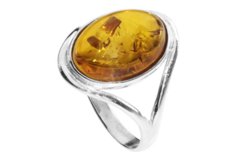 OSTSEE-SCHMUCK Silberring - Agnes - Silber 925/000 - Bernstein (1-tlg) von OSTSEE-SCHMUCK