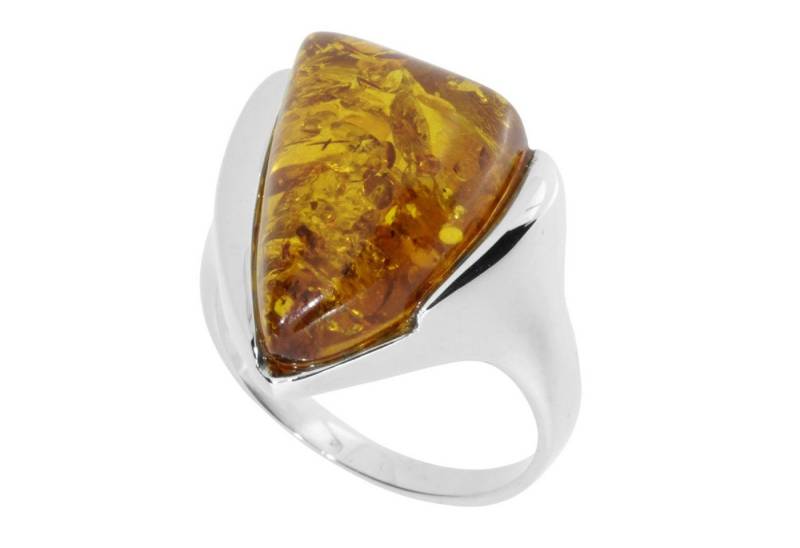 OSTSEE-SCHMUCK Silberring - Anouk - Silber 925/000 - Bernstein (1-tlg) von OSTSEE-SCHMUCK