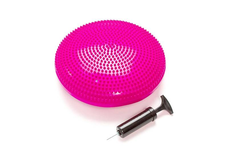 OSTWOLKE Balancekissen Ballsitzkissen Luftkissen Noppenkissen inkl. Pumpe, für aufrechte Haltung, Fitness-, Reha-, Balance- & Krafttraining von OSTWOLKE
