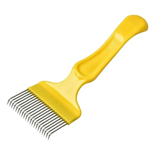 OSUWLSI Entdeckelungsgabel Edelstahl Imkereiausrüstung Zubehör Imkereibedarf Bienenzucht Werkzeug Bienen Gabel Honig Kamm für Imker von OSUWLSI