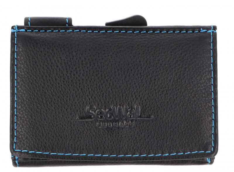 OSWALD - Minibörse Wiener Schachtel Schwarz/Blau schwarz/blau von OSWALD