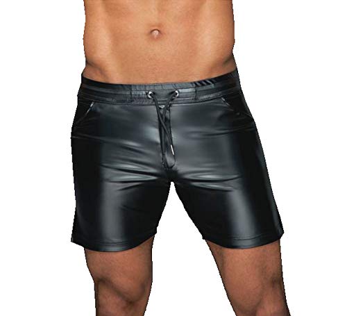 Boxer-Short Herren Boxershort Wetlook-Short Männer Bermuda in schwarz von Noir Handmade Dessous (L) von OT