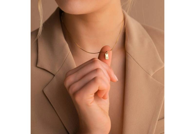 OTANTO Kette mit Anhänger Tag Initial Buchstaben Halskette mit Anhänger von OTANTO